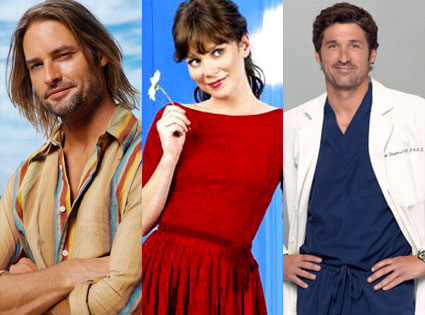 Josh Holloway (Lost), Anna Friel (Pushing Daisies), Patrick Dempsey (Grey's Anatomy) Josh Holloway (Lost), Anna Friel (Pushing Daisies), Patrick Dempsey (Grey's Anatomy)